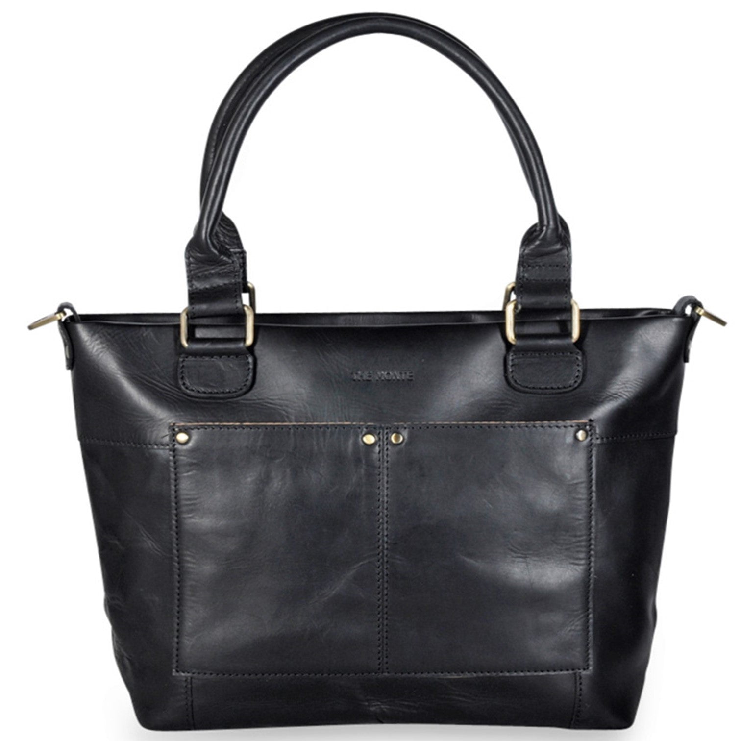 The Monte Handväska Stor i Skinn Svart