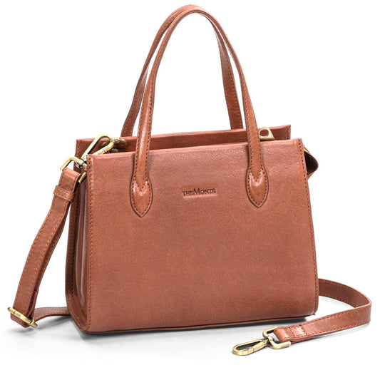 The Monte GX Handväska i Skinn Cognac
