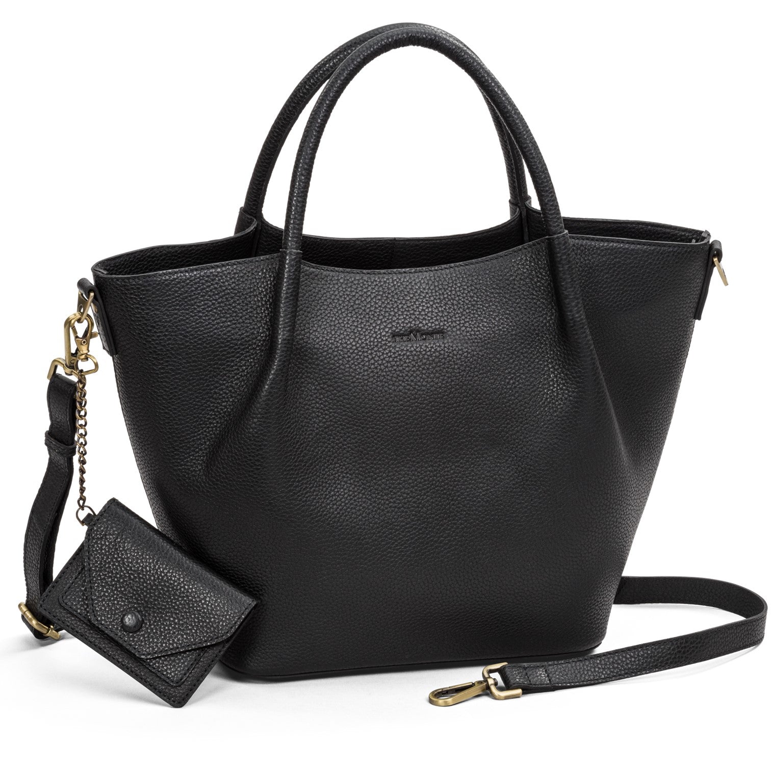 The Monte LT Stor Handväska i Skinn Svart