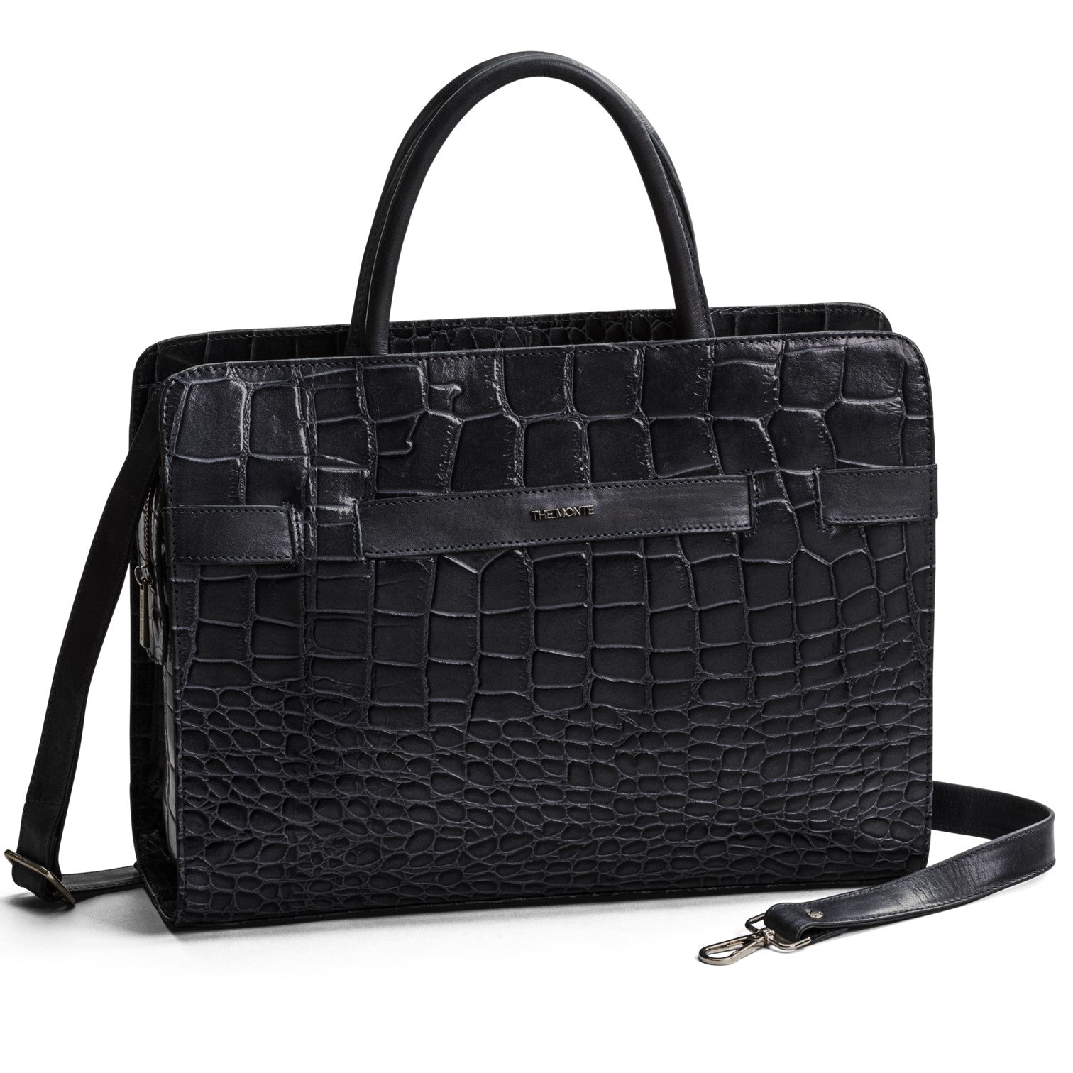 The Monte Loco Handväska Stor i Skinn Svart