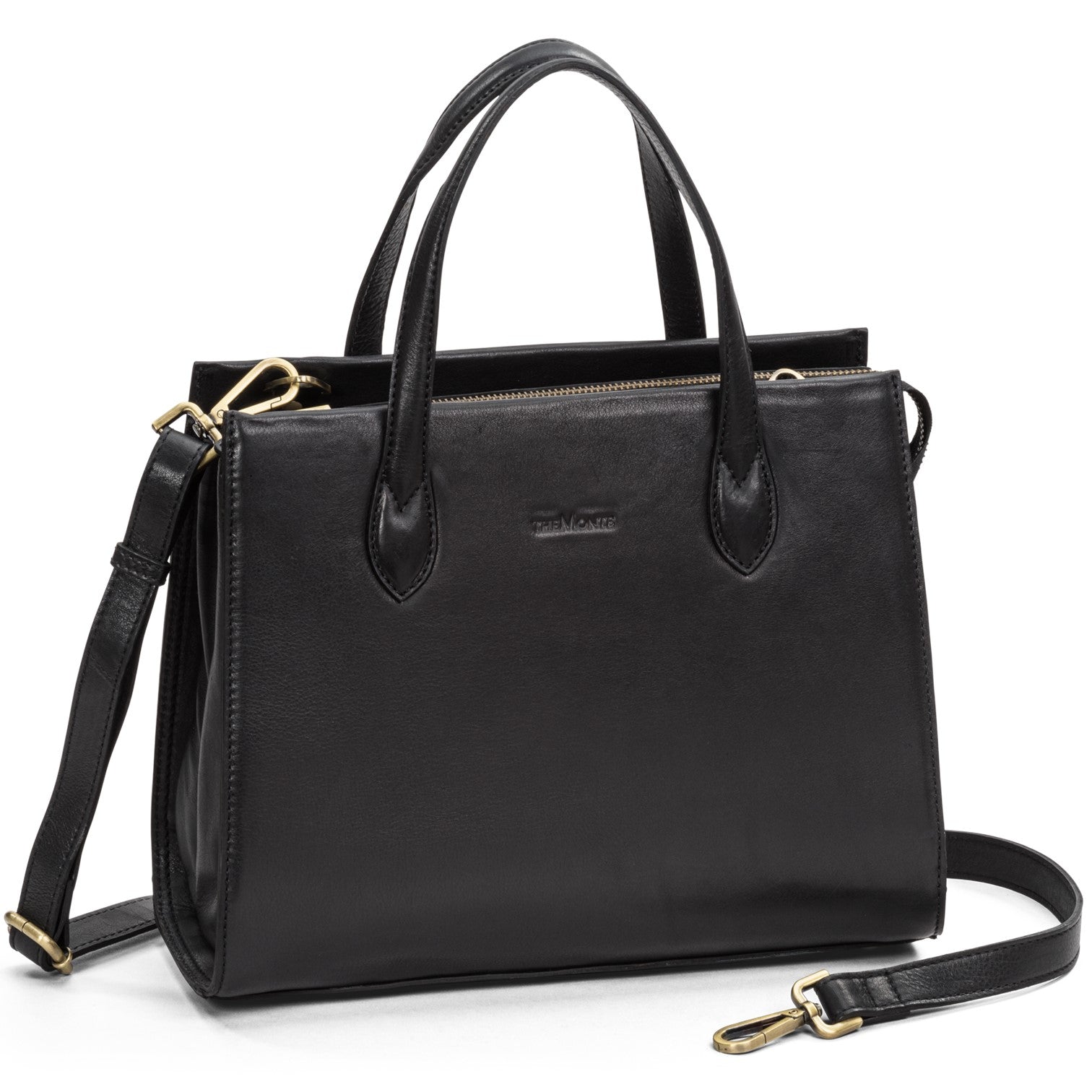 The Monte GX Handväska i Skinn Stor Svart
