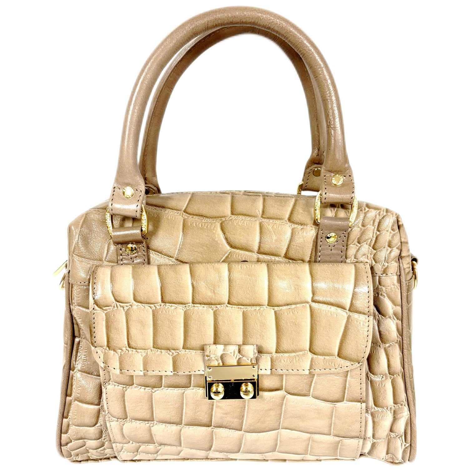 The Monte Queen Handväska i Skinn Taupe