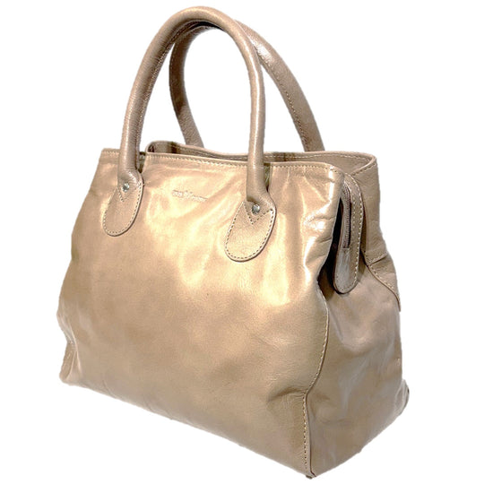 The Monte New Handväska i Skinn Taupe