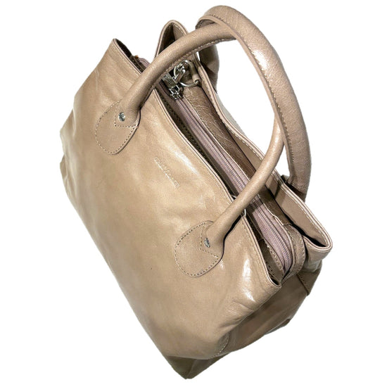 The Monte New Handväska i Skinn Taupe