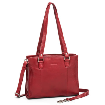 The Monte Woman Axelväska i Skinn Röd
