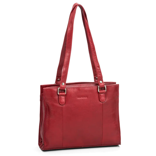 The Monte Woman Axelväska i Skinn Röd