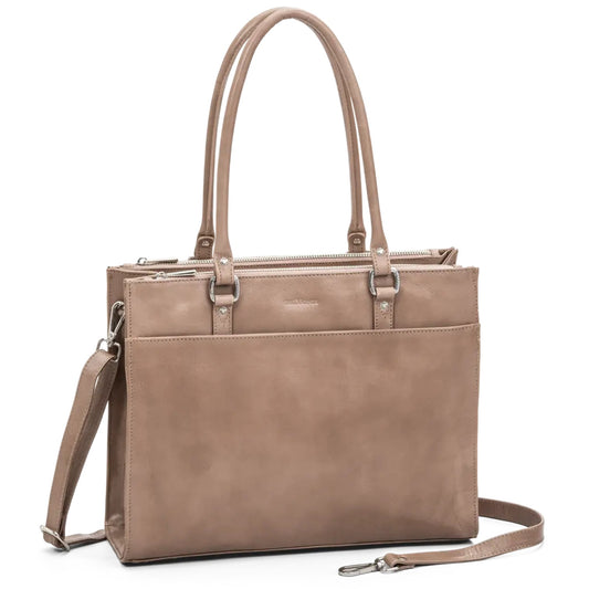 The Monte Lady Handväska i Skinn Taupe