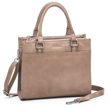 The Monte Lady Handväska i Skinn Taupe