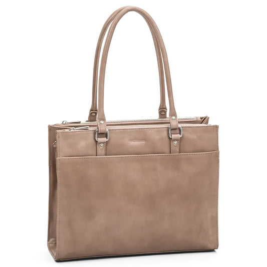 The Monte Lady Handväska i Skinn Taupe