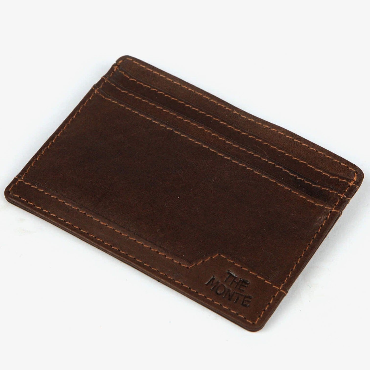 The Monte Vintage Korthållare i Skinn Brun