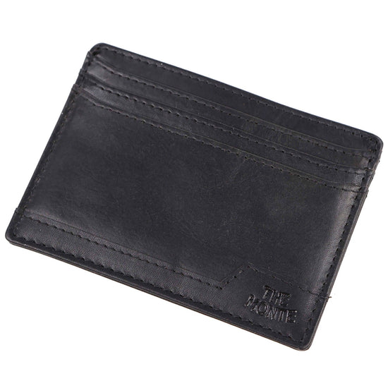 The Monte Vintage Korthållare i Skinn Svart