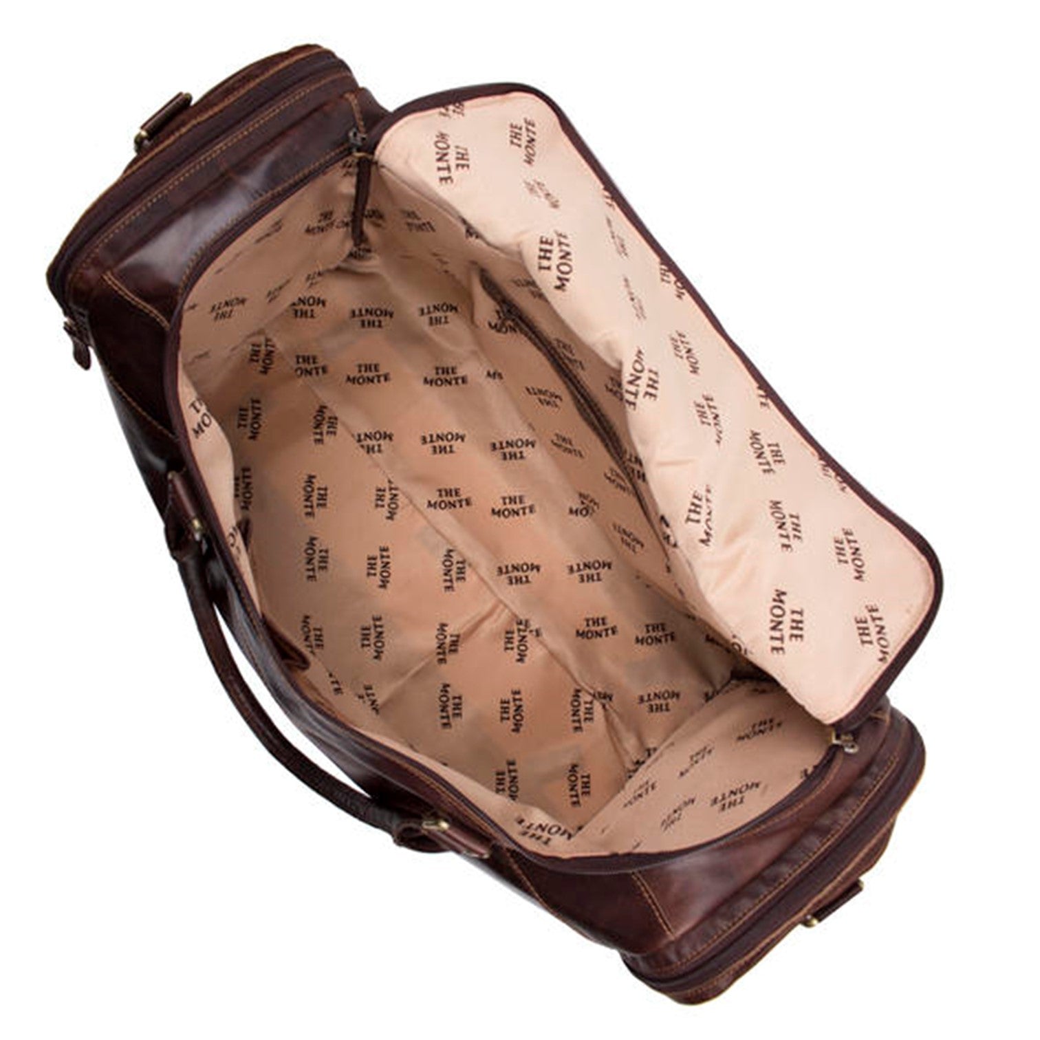 The Monte Weekendbag i Skinn Brun