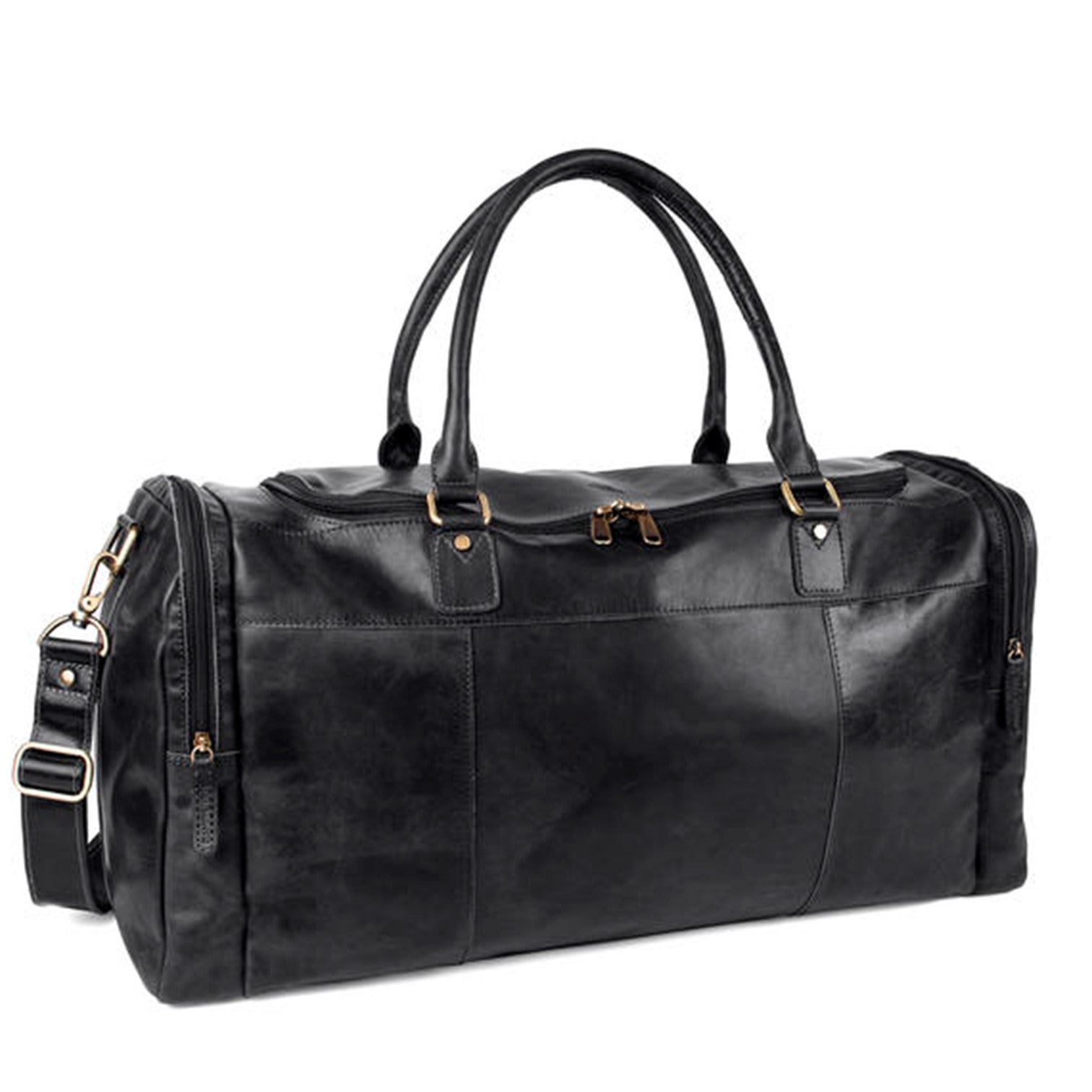 The Monte Weekendbag i Skinn Svart