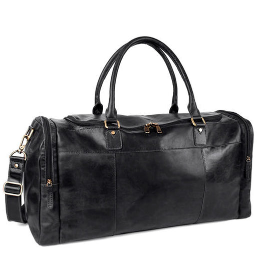 The Monte Weekendbag i Skinn Svart