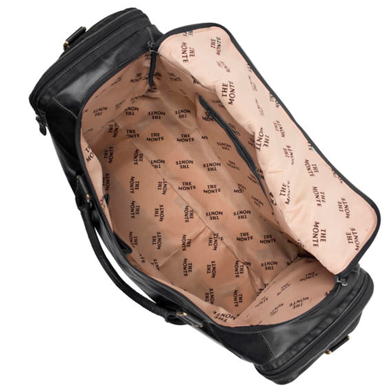 The Monte Weekendbag i Skinn Svart