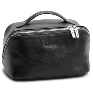 The Monte Aron Stor Necessär i Skinn Svart