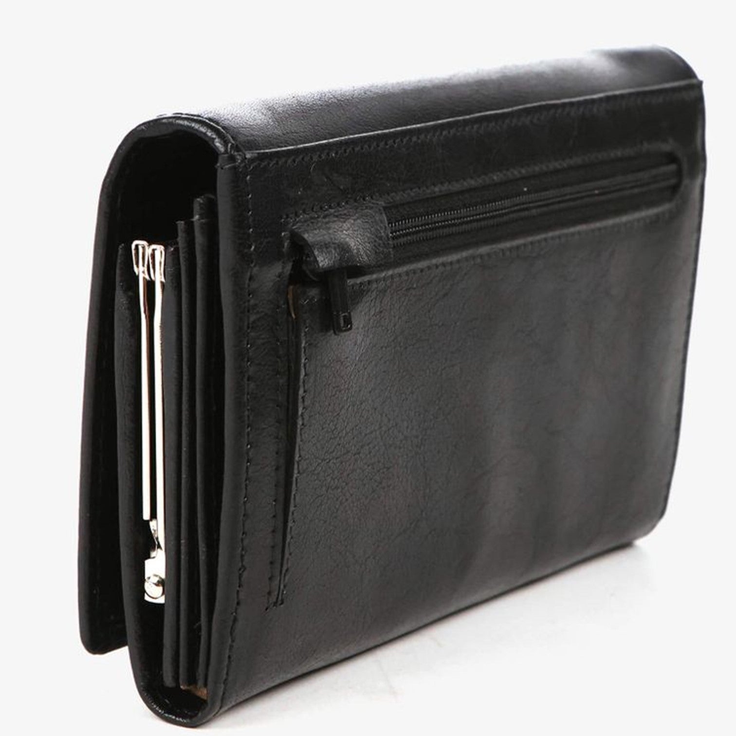 The Monte Bygel Plånbok Stor i Skinn Svart