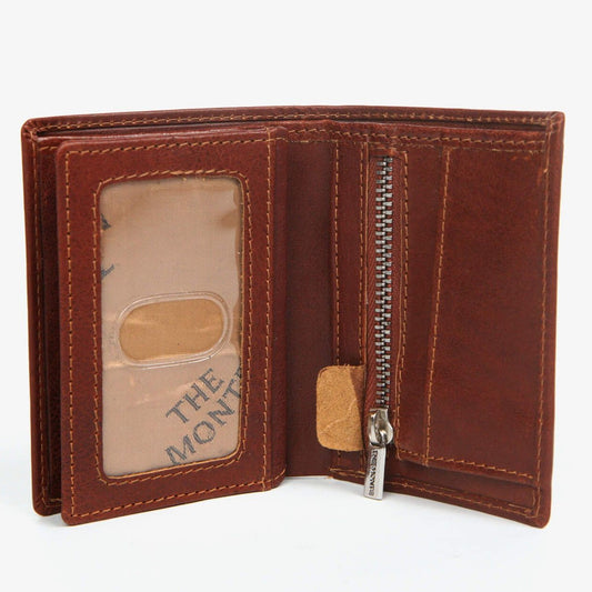 Puccini-lompakko pieni, konjakinvärinen nahka