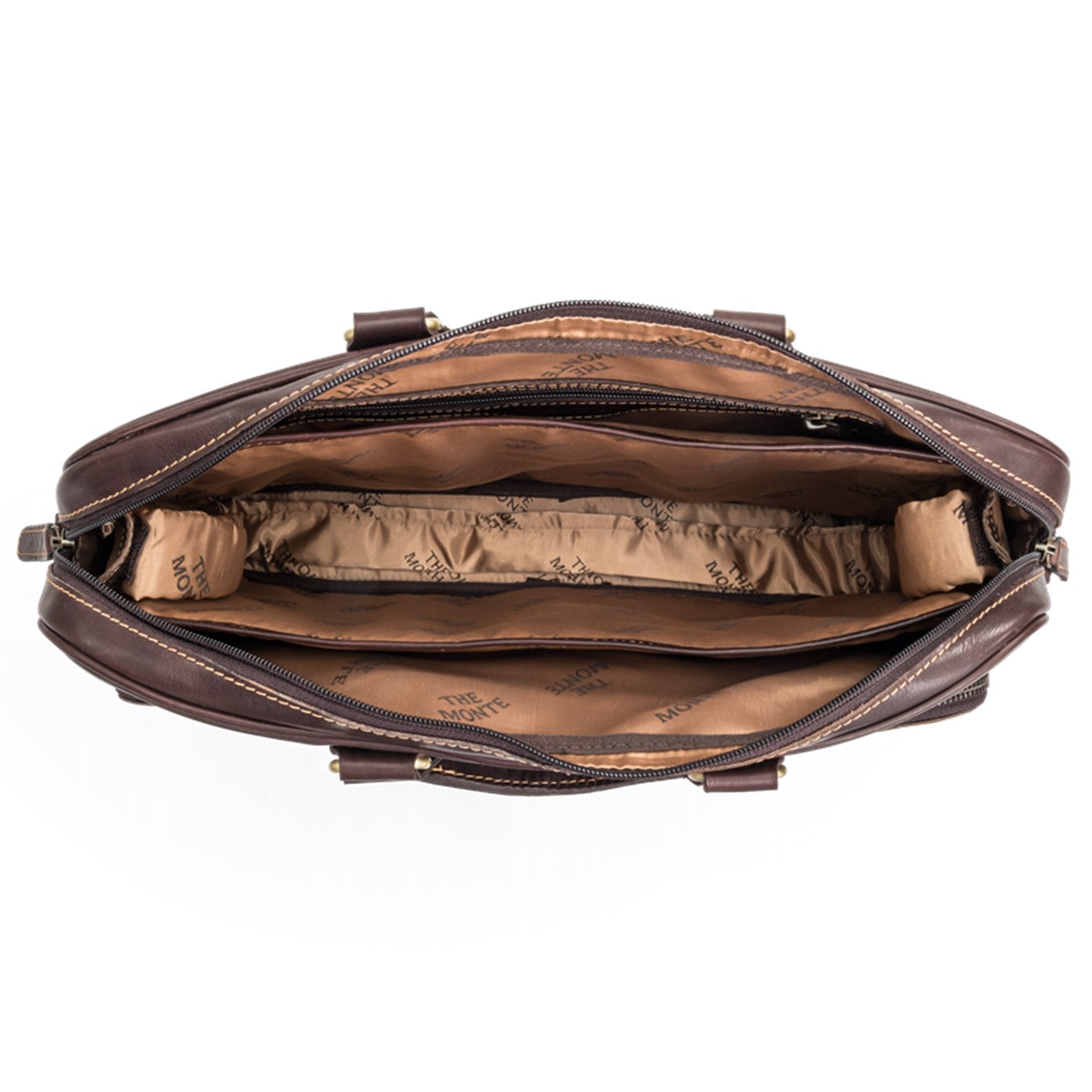 The Monte Vintage Datorportfölj 14" i Skinn Brun