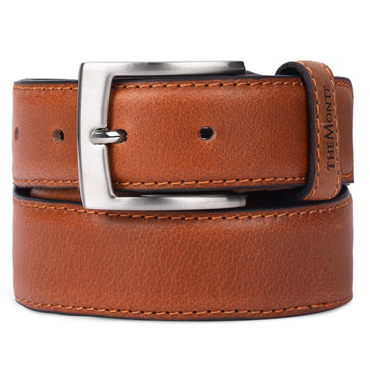 The Monte Bronx Skärp i Läder 120cm Cognac