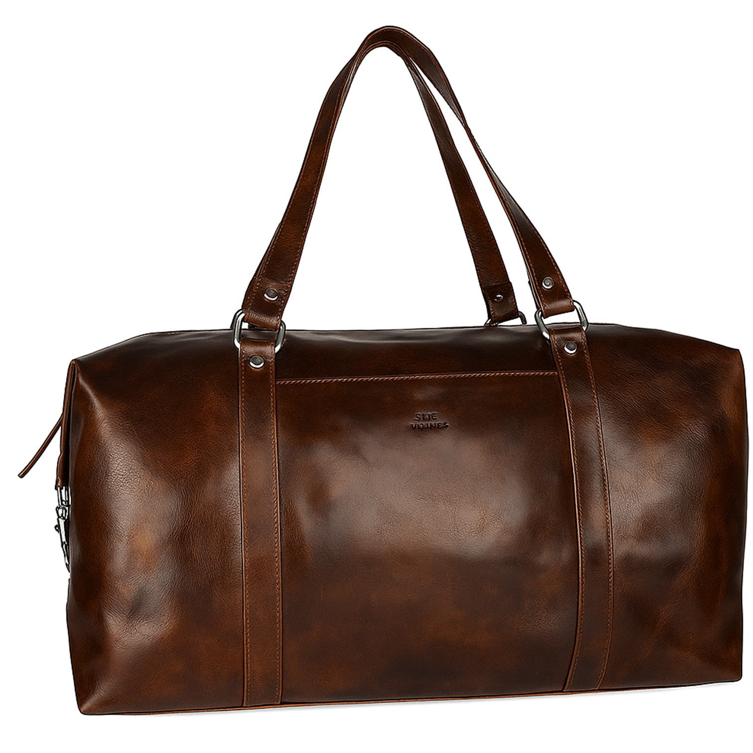 The Monte New York Weekendbag i Skinn Brun