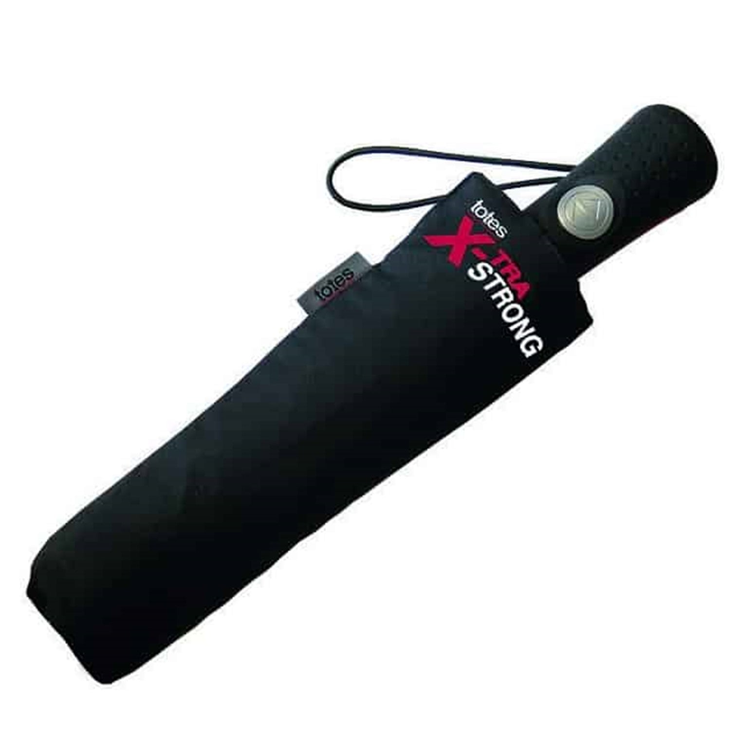 Totes X-TRA Strong Auto Paraply Svart