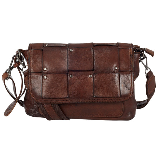 Ulrika Squares Axelremsväska i Skinn Brun