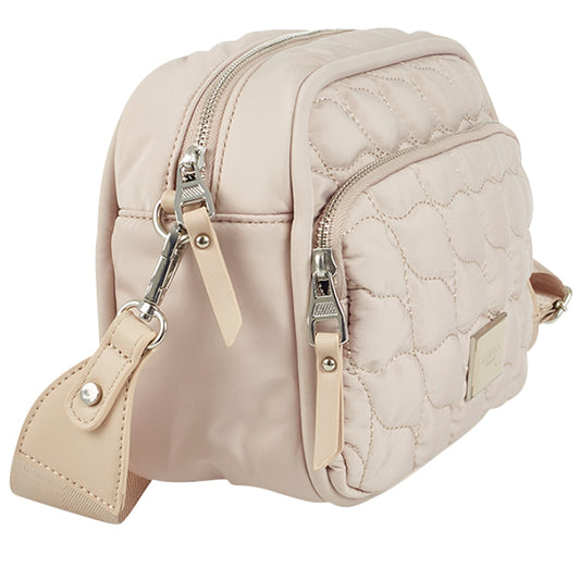 Ulrika Nylon Bubbles Axelväska Beige