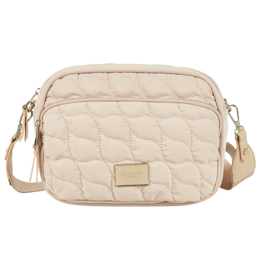Ulrika Nylon Bubbles Axelväska Beige