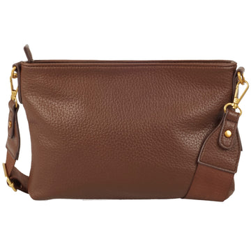 Ulrika Dam Recycled Axelremsväska Brun