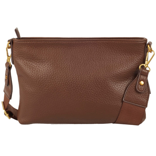 Ulrika Dam Recycled Axelremsväska Brun