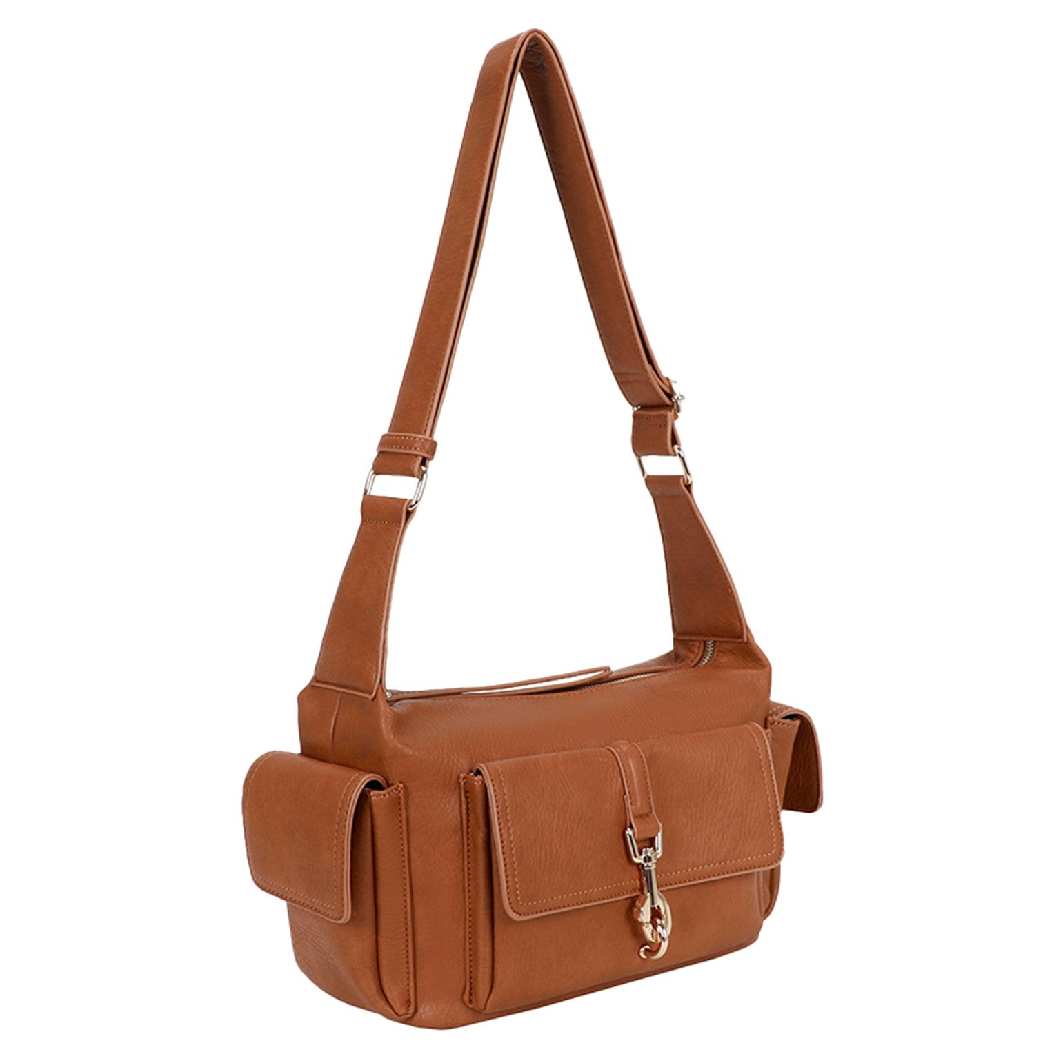 Ulrika Lock Axelväska Cognac