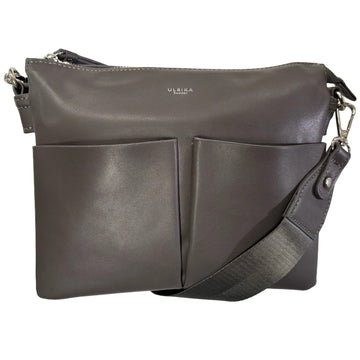 Ulrika Raw Axelremsväska Grå