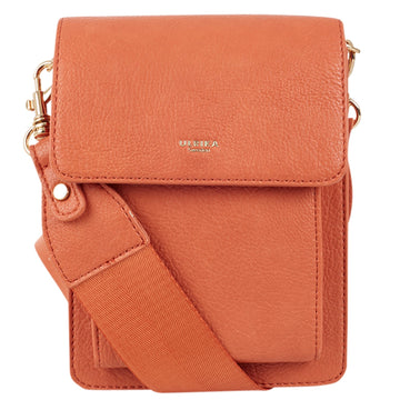 Ulrika Dam 3Pocket Axelremsväska Liten Orange