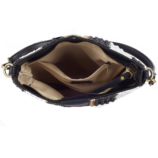 Ulrika Straw Axelväska Svart