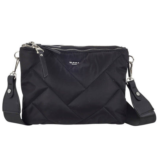 Ulrika Quilt Nylon Axelväska Svart