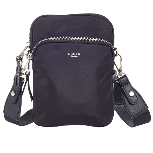 Ulrika Nylon Pocket Axelremsväska Liten Svart