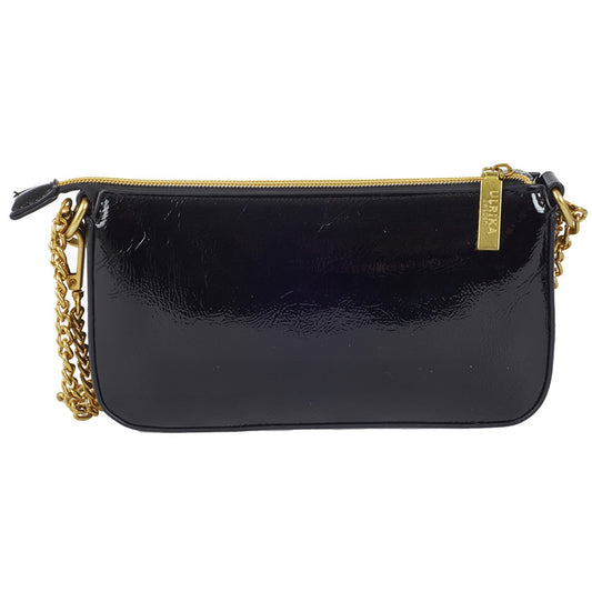 Ulrika Day Lack Axelremsväska Svart