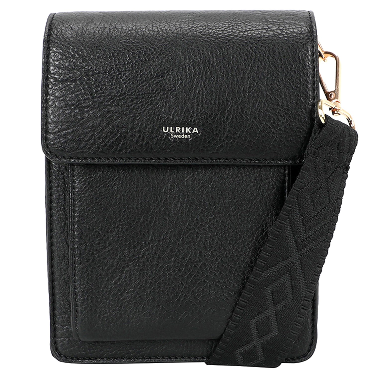 Ulrika Dam 3Pocket Axelremsväska Liten Svart