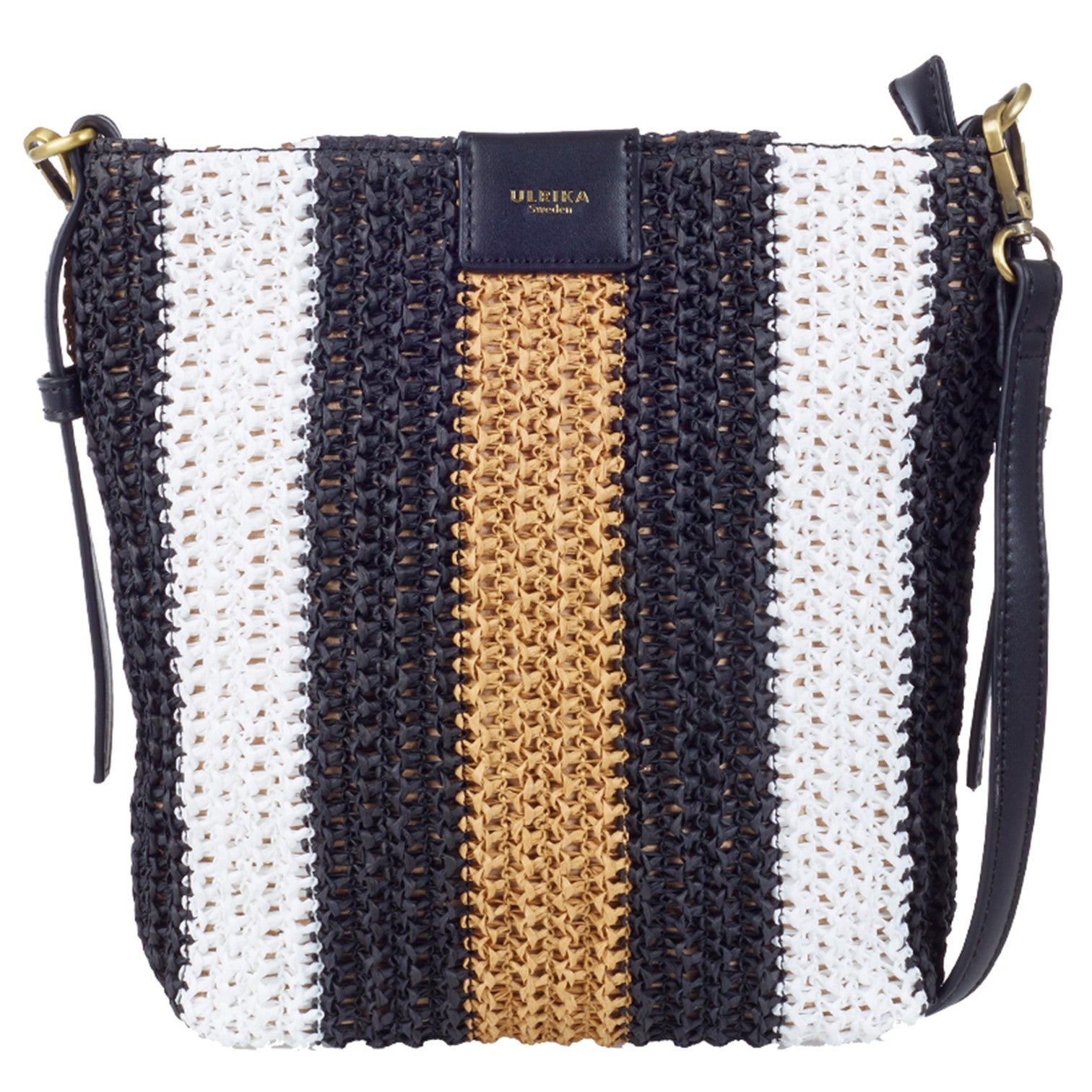 Ulrika Straw Axelväska Svart