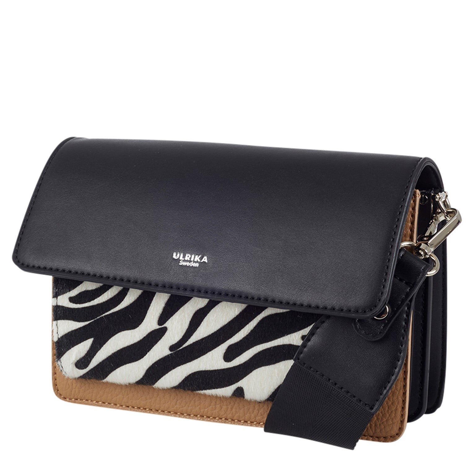 Ulrika Raw Axelväska Zebra Svart