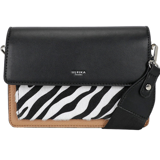 Ulrika Raw Axelväska Zebra Svart