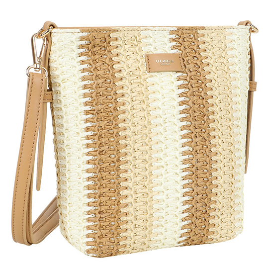 Ulrika Strå Axelväska Beige