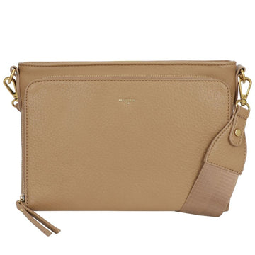 Ulrika Dam Recycled Axelremsväska Cognac