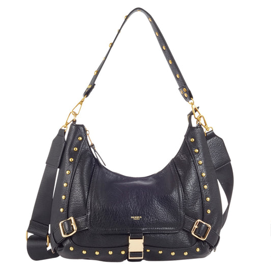 Ulrika 3 Buckles Axelväska Svart