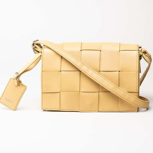 Ulrika Design Braid Axelremsväska Gul