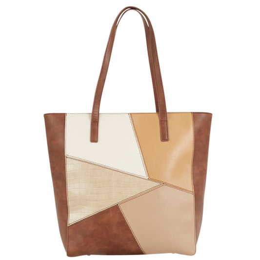 Ulrika Design Patch Shoppingväska Brun