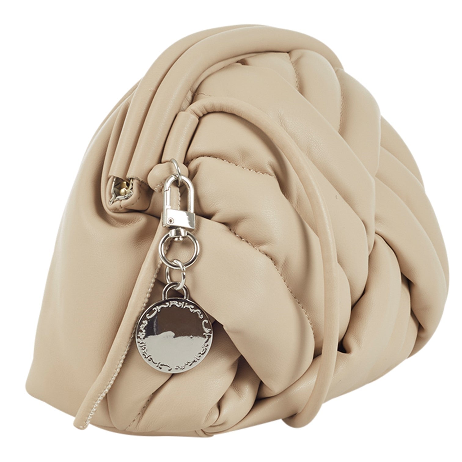 Ulrika Fluffy Axelremsväska Beige