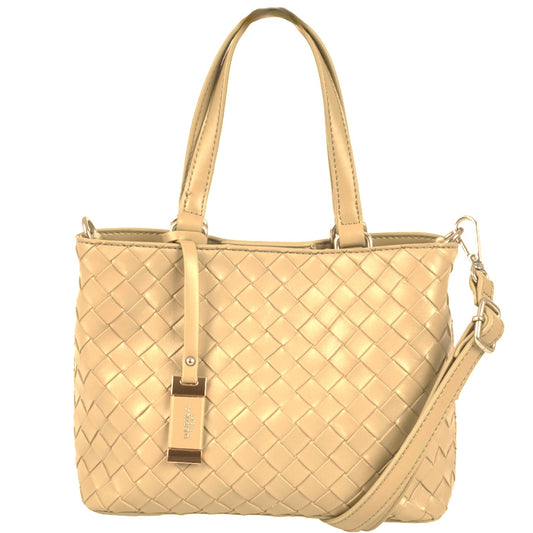 Ulrika Sweden Braid Handväska Mini Camel