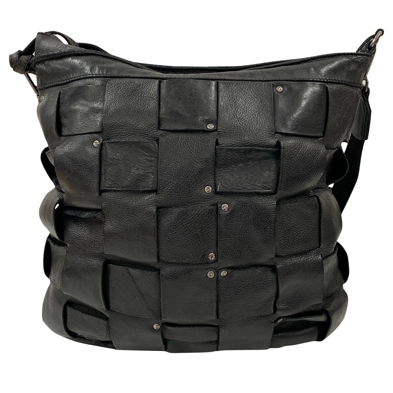 Ulrika Squares Shoulder Väska i Skinn Svart